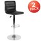 Flash Furniture Black Vinyl Barstool, PK2 2-CH-92023-1-BK-GG - alternate 2