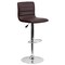Flash Furniture Brown Vinyl Adjust Barstool, Counter Ht Swivel, Chrome Pedestal Base, PK2 2-CH-92023-1-BRN-GG - alternate 9