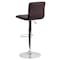 Flash Furniture Brown Vinyl Adjust Barstool, Counter Ht Swivel, Chrome Pedestal Base, PK2 2-CH-92023-1-BRN-GG - alternate 8