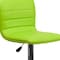 Flash Furniture Green Vinyl Adjust Barstool, Counter Ht Swivel, Chrome Pedestal Base, PK2 2-CH-92023-1-GRN-GG - alternate 10