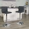 Flash Furniture Gray Vinyl Adjust Barstool, Counter Ht Swivel, Chrome Pedestal Base, PK2 2-CH-92023-1-GY-GG - alternate 1