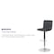 Flash Furniture Gray Vinyl Adjust Barstool, Counter Ht Swivel, Chrome Pedestal Base, PK2 2-CH-92023-1-GY-GG - alternate 4