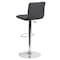 Flash Furniture Gray Vinyl Adjust Barstool, Counter Ht Swivel, Chrome Pedestal Base, PK2 2-CH-92023-1-GY-GG - alternate 2