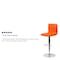 Flash Furniture Orange Vinyl Adjust Barstool, Counter Ht Swivel, Chrome Ped Base, PK2 2-CH-92023-1-ORG-GG - alternate 2