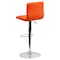 Flash Furniture Orange Vinyl Adjust Barstool, Counter Ht Swivel, Chrome Ped Base, PK2 2-CH-92023-1-ORG-GG - alternate 8