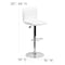 Flash Furniture White Vinyl Barstool, PK2 2-CH-92023-1-WH-GG - alternate 6