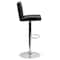 Flash Furniture Black Vinyl Adjustable Height Barstool, Panel Back, Chrome Base, PK2 2-CH-92066-BK-GG - alternate 7