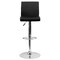 Flash Furniture Black Vinyl Adjustable Height Barstool, Panel Back, Chrome Base, PK2 2-CH-92066-BK-GG - alternate 8