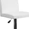 Flash Furniture White Vinyl Adjustable Height Barstool, Panel Back, Chrome Base, PK2 2-CH-92066-WH-GG - alternate 10