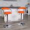 Flash Furniture Orange Vinyl Barstool, PK2 2-CH-TC3-1060-ORG-GG - alternate 1
