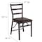 Flash Furniture Brown Ladderback Folding Chair, PK2 2-CY-180841-GG - alternate 8