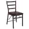 Flash Furniture Brown Ladderback Folding Chair, PK2 2-CY-180841-GG - alternate 3