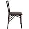 Flash Furniture Brown Ladderback Folding Chair, PK2 2-CY-180841-GG - alternate 7