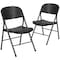 Flash Furniture Black Plastic Folding Chair, PK2 2-DAD-YCD-50-GG - alternate 7