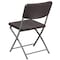 Flash Furniture Brown Rattan Plastic Chair, PK2 2-DAD-YCZ-61-GG - alternate 2