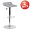 Flash Furniture Gray Vinyl Barstool, PK2 2-DS-801B-GY-GG - alternate 3