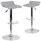 Flash Furniture Gray Vinyl Barstool, PK2 2-DS-801B-GY-GG - alternate 2
