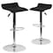 Flash Furniture Black Vinyl Barstool, PK2 2-DS-801-CONT-BK-GG - alternate 6