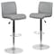 Flash Furniture Gray Vinyl Barstool, PK2 2-DS-8101B-GY-GG - alternate 5