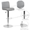 Flash Furniture Gray Vinyl Barstool, PK2 2-DS-8101B-GY-GG - alternate 4