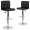 Flash Furniture Black Quilted Vinyl Barstool, PK2 2-DS-810-MOD-BK-GG - alternate 5