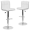 Flash Furniture White Quilted Vinyl Barstool, PK2 2-DS-810-MOD-WH-GG - alternate 2