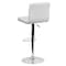 Flash Furniture White Quilted Vinyl Barstool, PK2 2-DS-810-MOD-WH-GG - alternate 3
