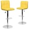 Flash Furniture Yellow Quilted Vinyl Barstool, PK2 2-DS-810-MOD-YEL-GG - alternate 4