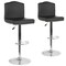 Flash Furniture Black Leather Barstool, PK2 2-DS-8111-BLK-GG - alternate 6