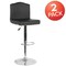 Flash Furniture Black Leather Barstool, PK2 2-DS-8111-BLK-GG - alternate 4