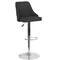 Flash Furniture Trieste Contemporary Adjustable Height Barstool in Black Fabric, PK2 2-DS-8121A-BLK-F-GG - alternate 4
