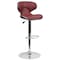 Flash Furniture Burgundy Vinyl Barstool, PK2 2-DS-815-BURG-GG - alternate 2
