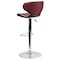 Flash Furniture Burgundy Vinyl Barstool, PK2 2-DS-815-BURG-GG - alternate 3