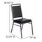 Flash Furniture Black Vinyl Banquet Chair, PK2 2-FD-LUX-SIL-BK-V-GG - alternate 2
