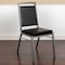 Flash Furniture Black Vinyl Banquet Chair, PK2 2-FD-LUX-SIL-BK-V-GG - alternate 1