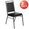 Flash Furniture Black Vinyl Banquet Chair, PK2 2-FD-LUX-SIL-BK-V-GG - alternate 4