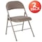 Flash Furniture HERCULES Series Double Braced Gray Vinyl Folding Chair, PK2 2-HA-F003D-GY-GG - alternate 10