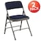 Flash Furniture Navy Fabric Folding Chair, PK2 2-HA-MC309AF-NVY-GG - alternate 8