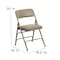 Flash Furniture Beige Vinyl Folding Chair, PK2 2-HA-MC309AV-BGE-GG - alternate 7