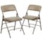Flash Furniture Beige Vinyl Folding Chair, PK2 2-HA-MC309AV-BGE-GG - alternate 3