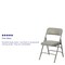 Flash Furniture Gray Vinyl Folding Chair, PK2 2-HA-MC309AV-GY-GG - alternate 4