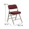 Flash Furniture Burgundy Fabric Folding Chair, PK2 2-HA-MC320AF-BG-GG - alternate 3