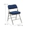 Flash Furniture Navy Fabric Folding Chair, PK2 2-HA-MC320AF-NVY-GG - alternate 8