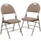 Flash Furniture Beige Fabric Folding Chair, PK2 2-HA-MC705AF-3-BGE-GG - alternate 9