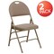 Flash Furniture Beige Fabric Folding Chair, PK2 2-HA-MC705AF-3-BGE-GG - alternate 7