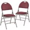 Flash Furniture Burgundy Fabric Folding Chair, PK2 2-HA-MC705AF-3-BY-GG - alternate 2