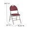 Flash Furniture Burgundy Fabric Folding Chair, PK2 2-HA-MC705AF-3-BY-GG - alternate 7