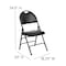Flash Furniture Black Vinyl Folding Chair, PK2 2-HA-MC705AV-3-BK-GG - alternate 7