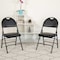 Flash Furniture Black Vinyl Folding Chair, PK2 2-HA-MC705AV-3-BK-GG - alternate 1