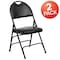 Flash Furniture Black Vinyl Folding Chair, PK2 2-HA-MC705AV-3-BK-GG - alternate 9